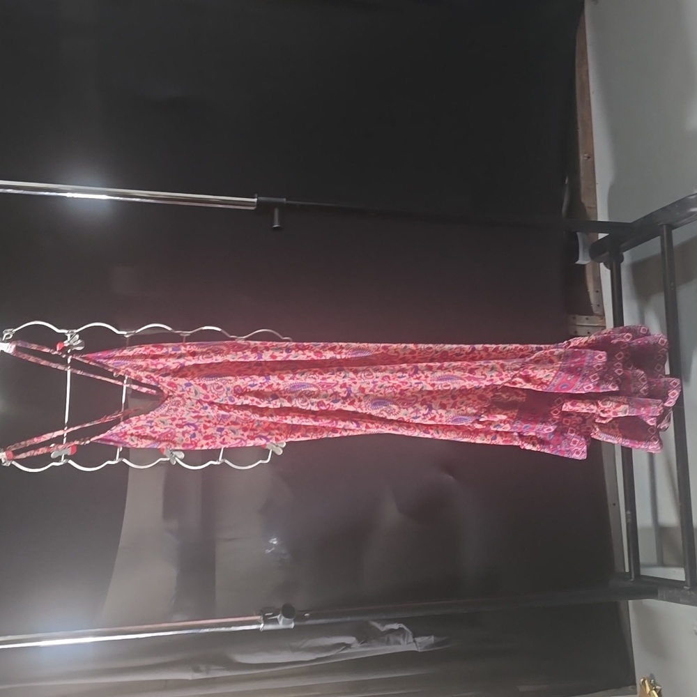 Wevez 100% Indian Silk Hippy Boho Festival Dress-FREE SIZE